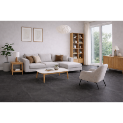 Akustikgulv antracit beton 7,5 mm