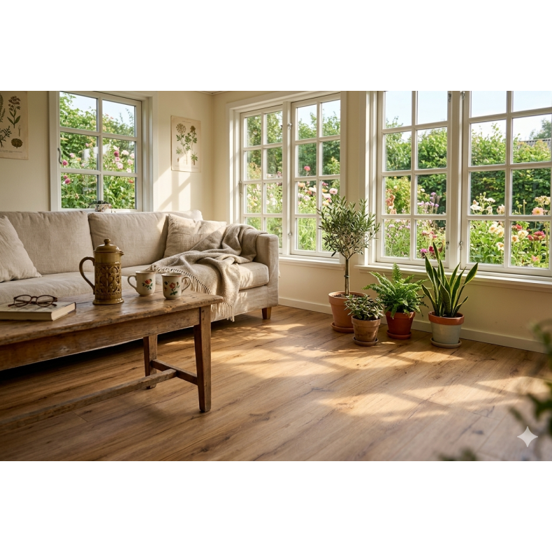 Akustikgulv chestnut  10 mm 