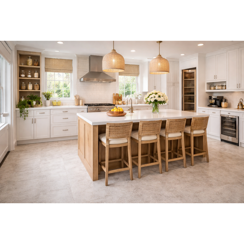 Akustikgulv gr� m/sort fuge 7,5 mm