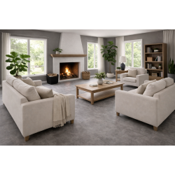 Akustikgulv gr� beton 7,5 mm