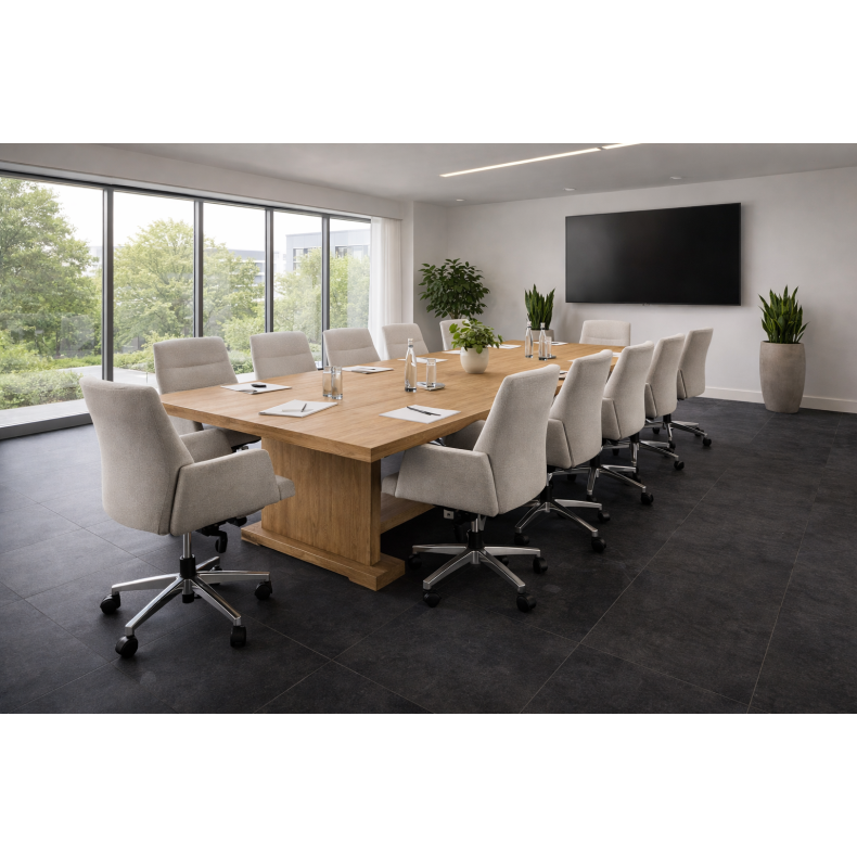 Akustikgulv antracit beton 7,5 mm