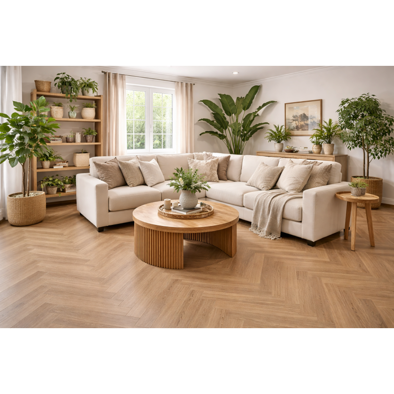 Akustikgulv lys sildeben  7,5 mm